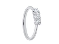Anello Gazzola Gioielli Donna Trilogy in Oro bianco Diamante 0.45 Ct BBB13045C - BBB13045C